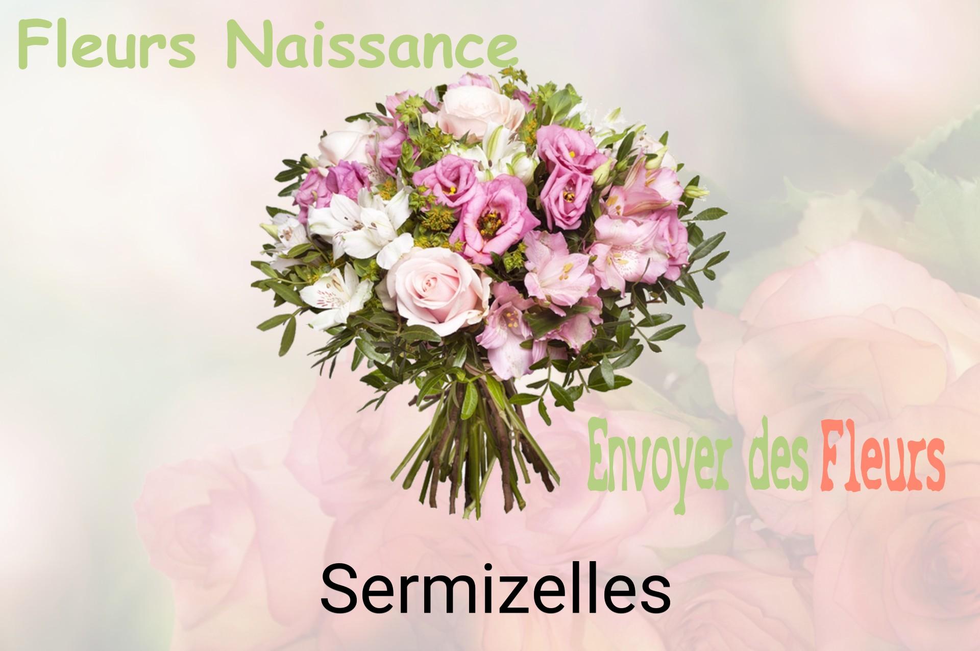 Bouquet de fleurs de naissance livré à Sermizelles